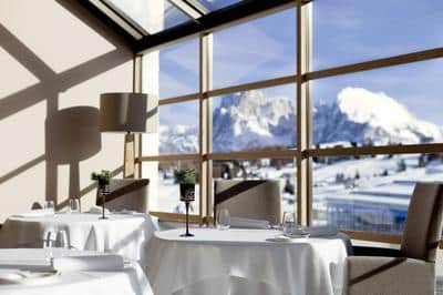 Panoramic view from the restaurant