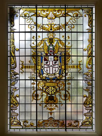 Original stained glass window