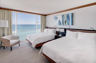 Two Queen Beds & Balcony with Oceanfront View