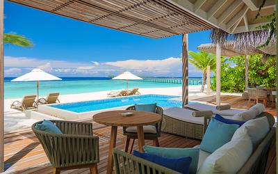 Two-Bedroom Family Beach Villa with Pool
