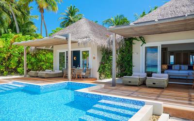 Two-Bedroom Family Beach Villa with Pool