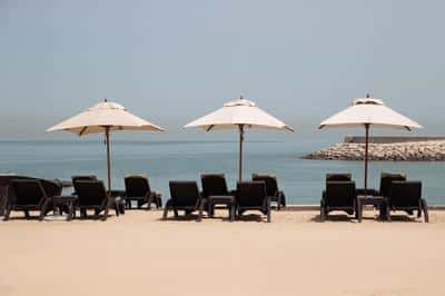 Beach - Jumeirah Messilah Beach Hotel & Spa - Beach Chairs on Beach