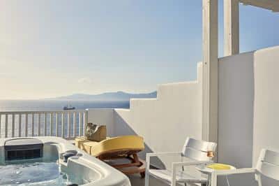 Phos Superior Room, with outdoor jacuzzi