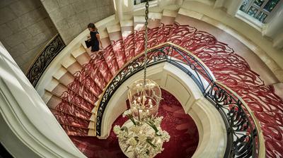 White Marble Staircase