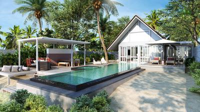 Family Oceanfront Bungalow with Pool