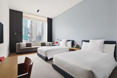 2 Double Beds with City View Deluxe
