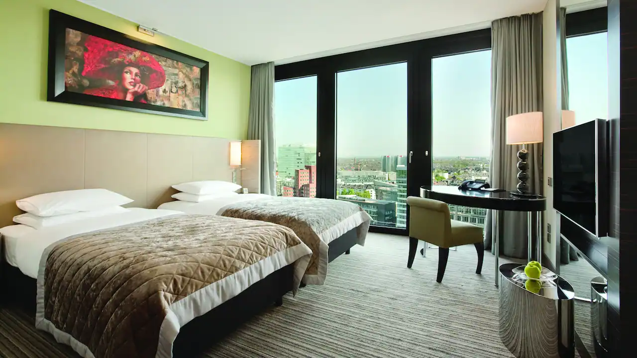 Two Twin Beds with View