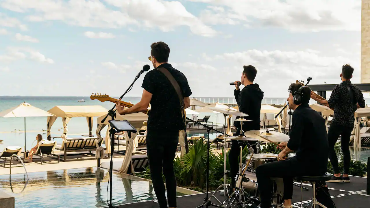 Live beachfront concerts