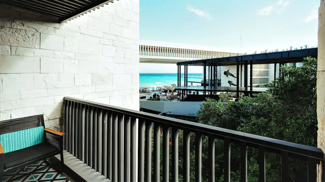 King Bed with Partial Ocean View