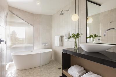 1 King Premium Separate Soaking Tub and Rain Shower