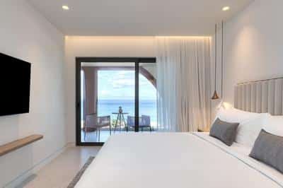bedroom with view