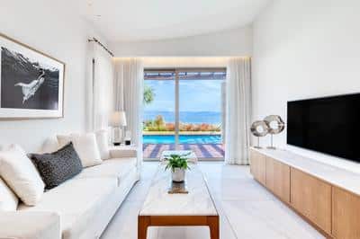 Pavilion Suite Waterfront Living Room