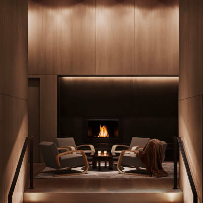 Lobby - Fireplace