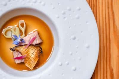 Ventrecha De Atum ,Dashi ECogumelos King Oyster