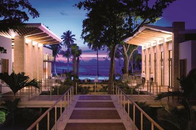 Resort Courtyard at Night