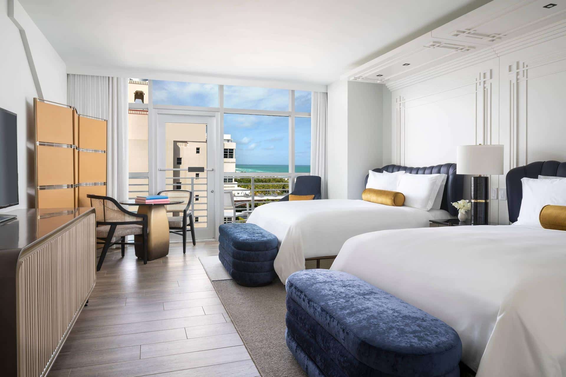 Guest Room, 2 Double, Partial Ocean View