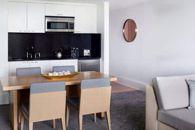 One-Bedroom Oceanfront Residential Suite - Kitchen