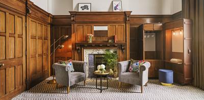 Period features with double height ceilings