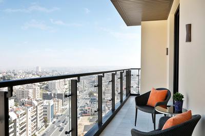 John Jacob Astor Suite, 1 King, Skyline View, High Floor, Balcony