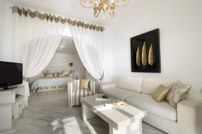 Deluxe Suite Spacious Bedroom and Living Room