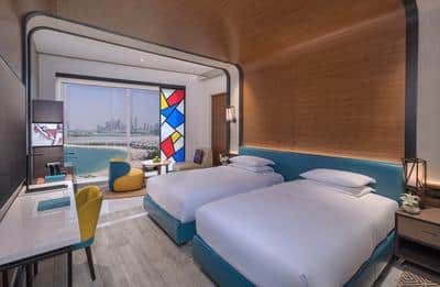 2 Twin Beds Sea View
