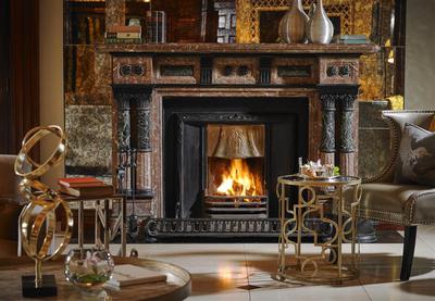 Hayfield Manor Lobby Fireplace