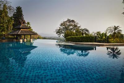 Exterior view over swimming pool