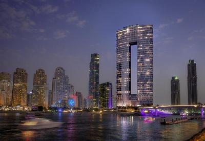 Exterior Nightshot over water
