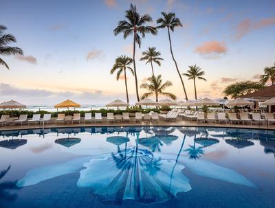 Halekulani Pool Sunrise