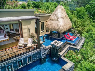 Aerial view of Premier Ocean View Pool Villa