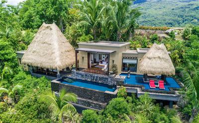 Aerial view of Ocean View Pool Villa