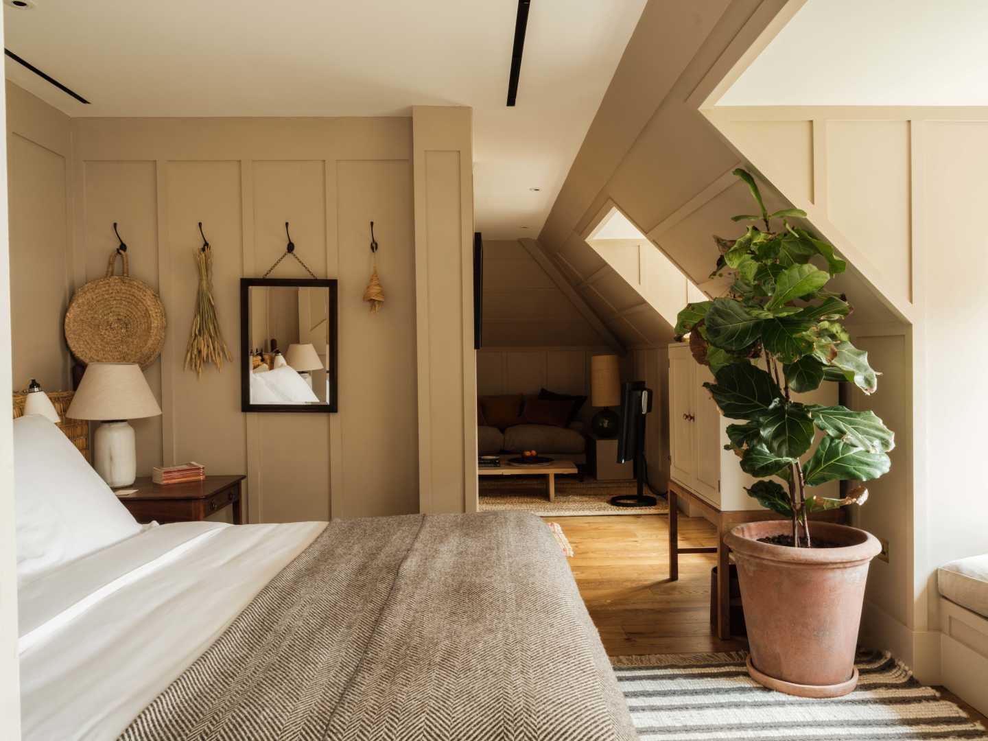 Bedroom at Heckfield Place, Hampshire