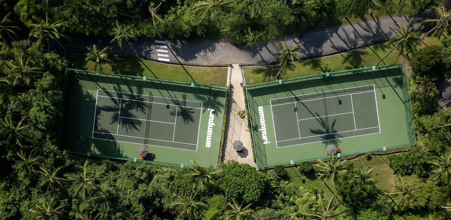 Tennis Court at Amanpuri, Thailand