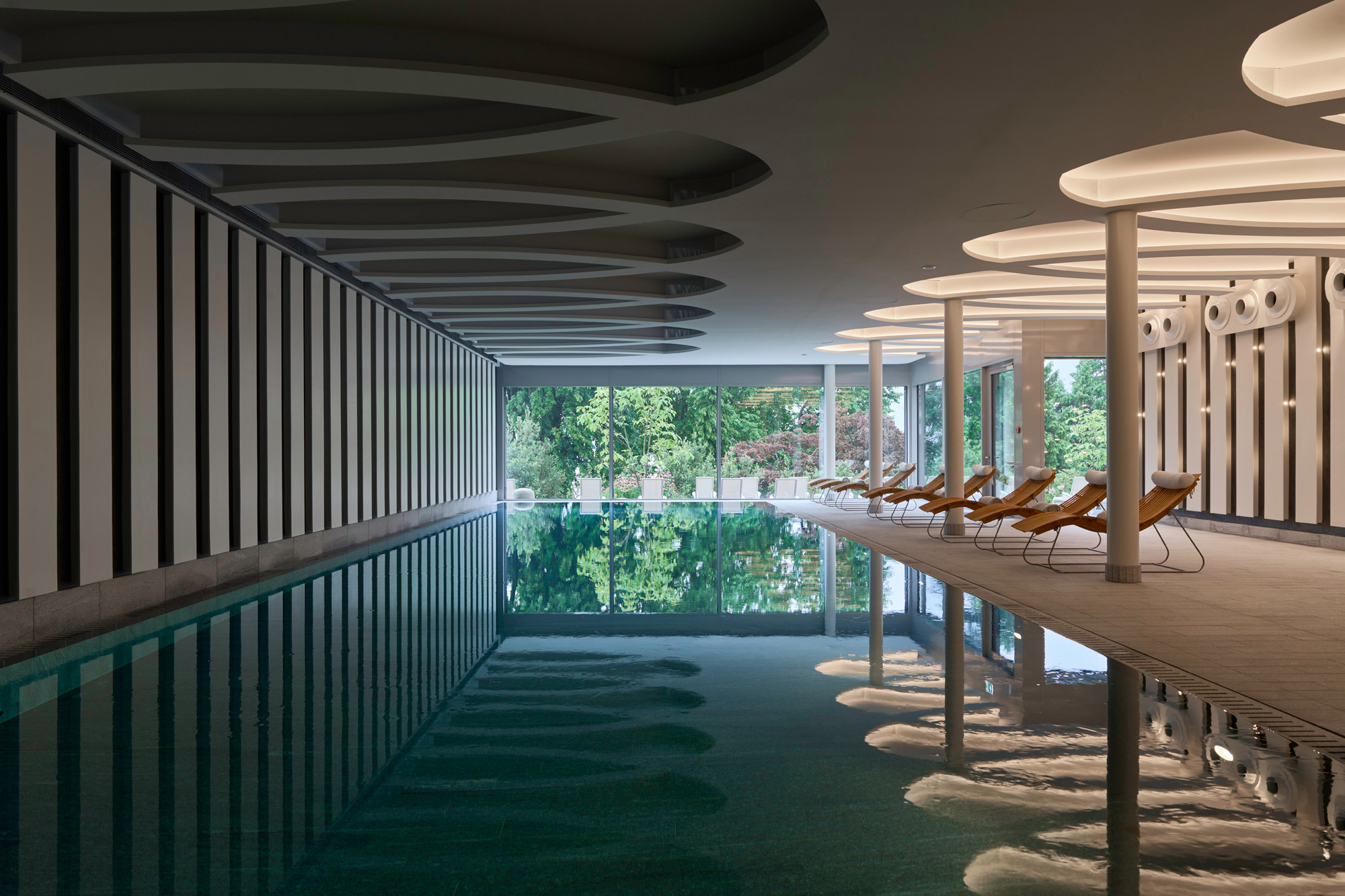Swimming pool at Chenot Palace Weggis