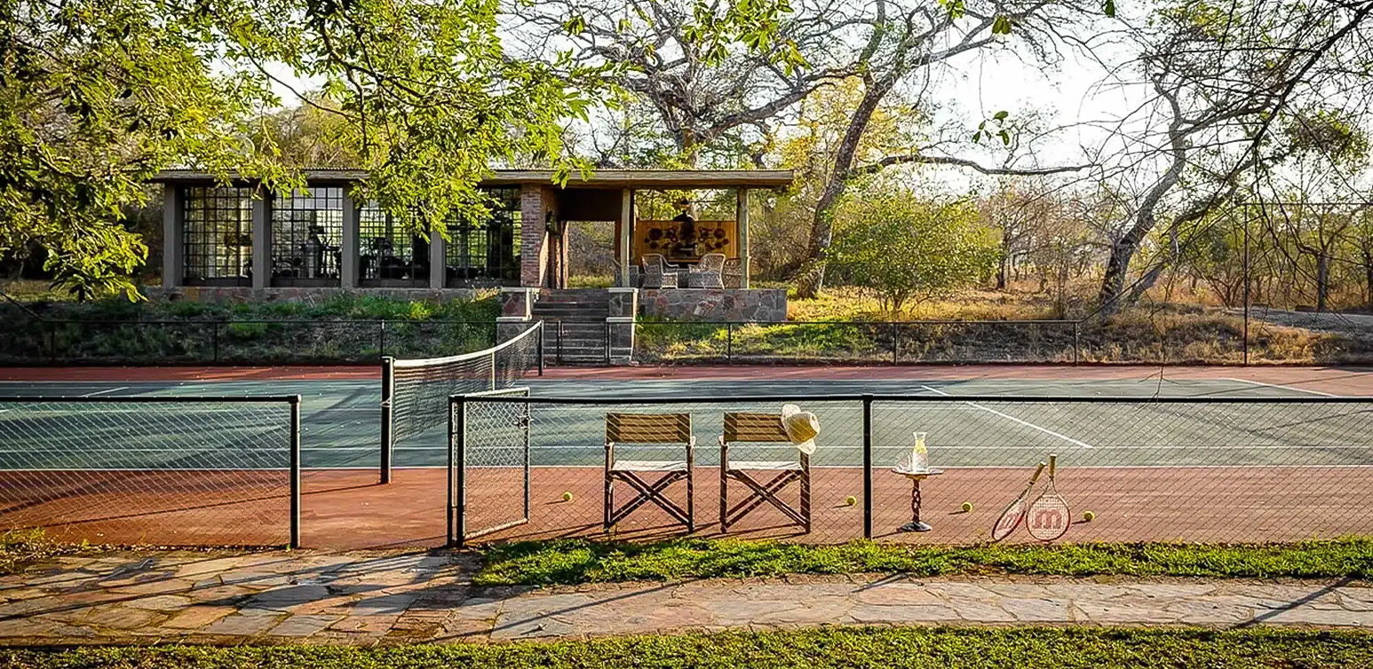 Tennis Court at Singita Castleton, Africa