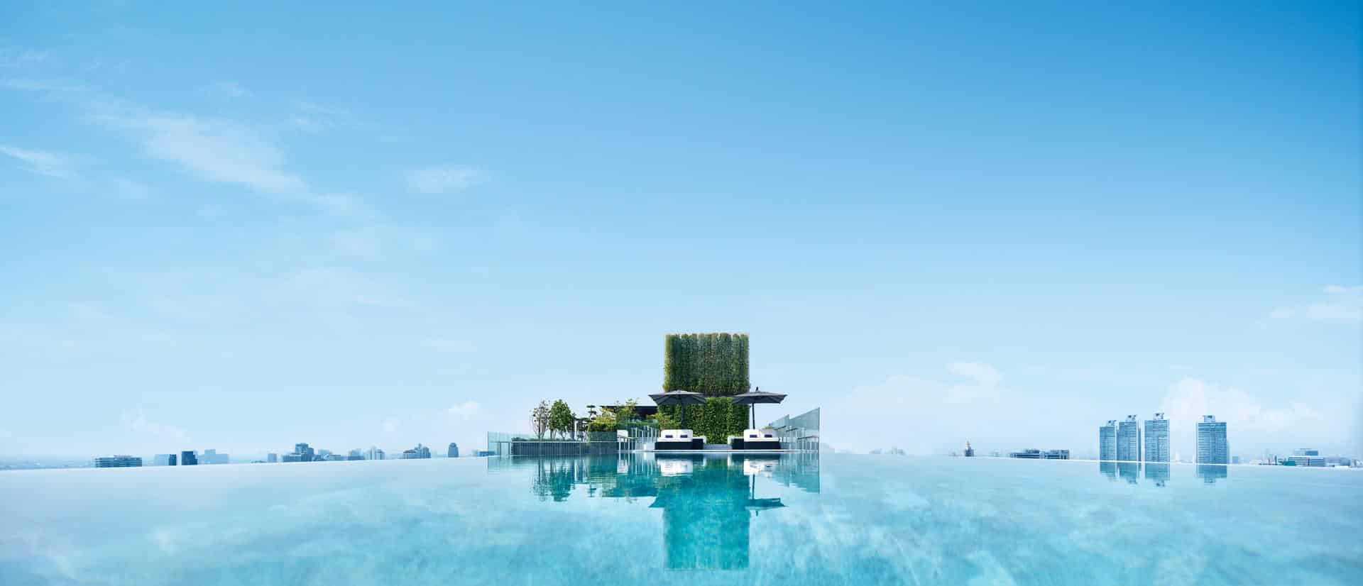 Rooftop pool at 137 Pillars Suites, Bangkok
