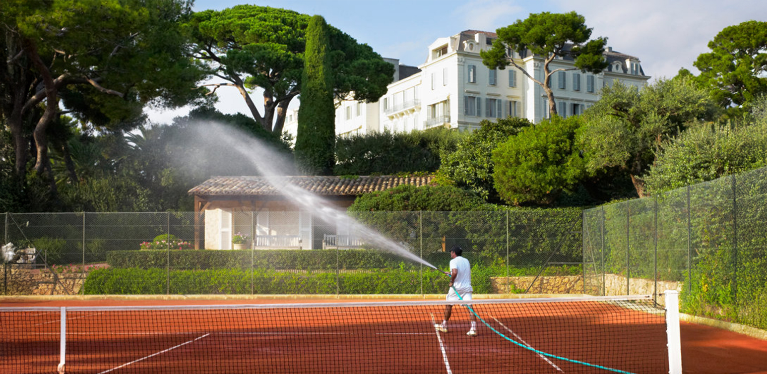 Tennis Court at Hotel du Cap-Eden-Roc, France