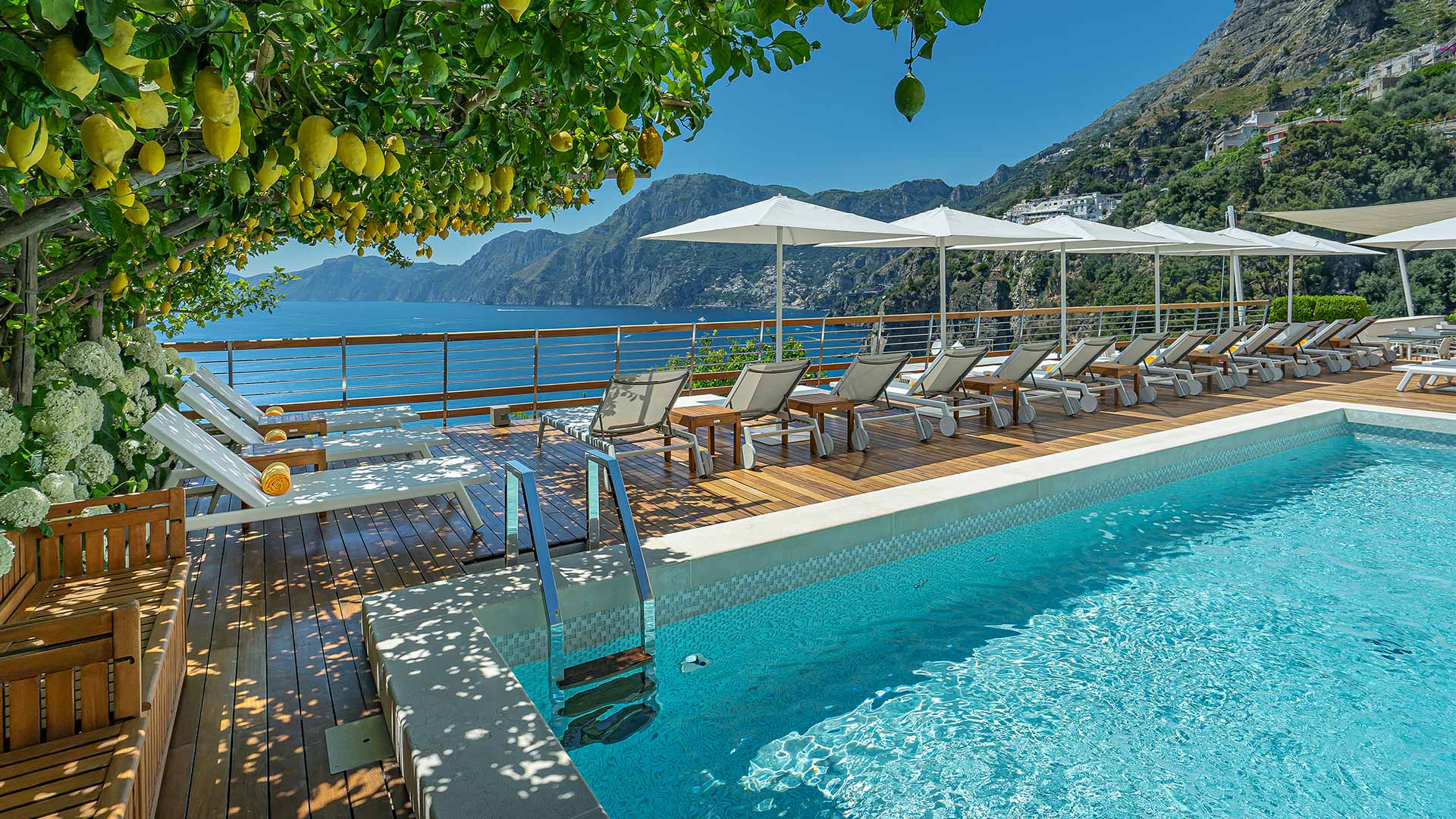 Lemon pergola terrace