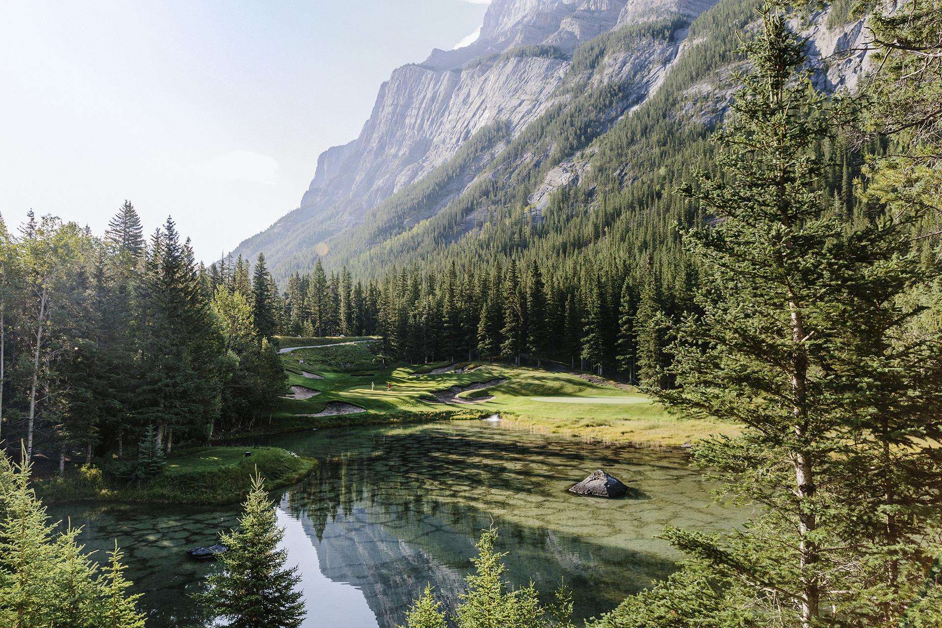 Golf course at Fairmont Banff Springs