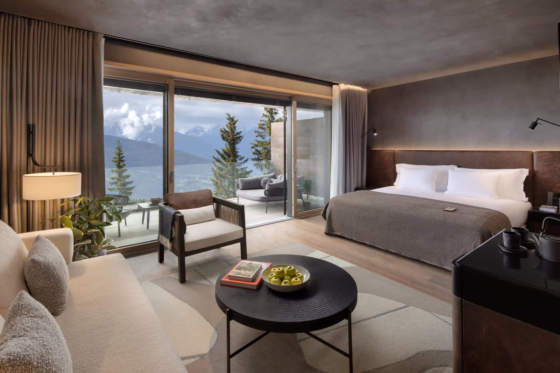 Deluxe Terrace Room at Six Senses Crans-Montana