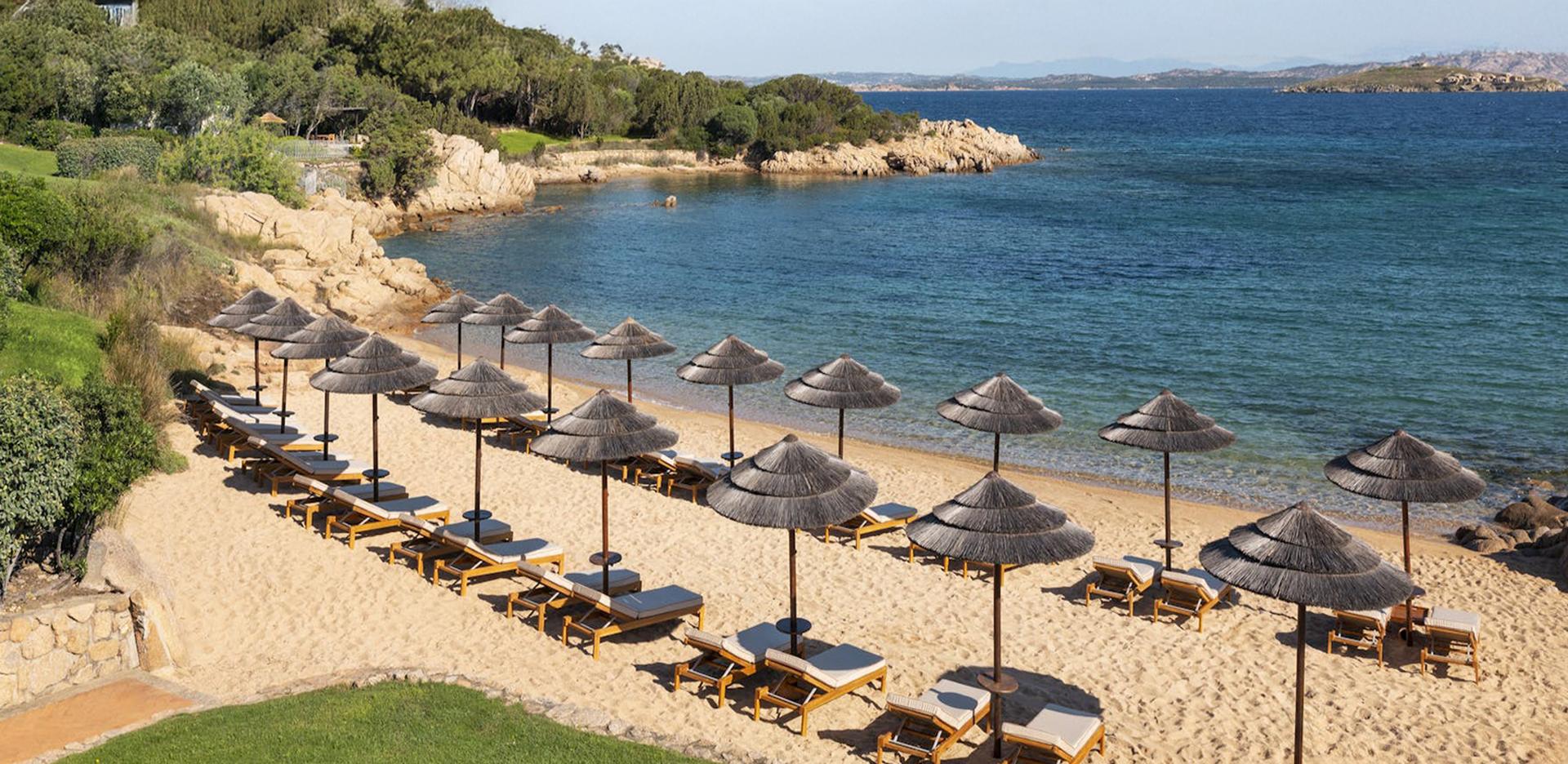 Beach at Hotel Pitrizza, Costa Smeralda