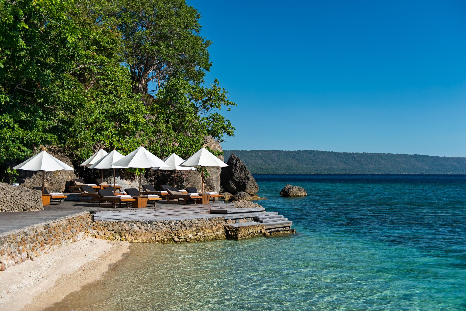 Beach Deck at Amanwana, Indonesia