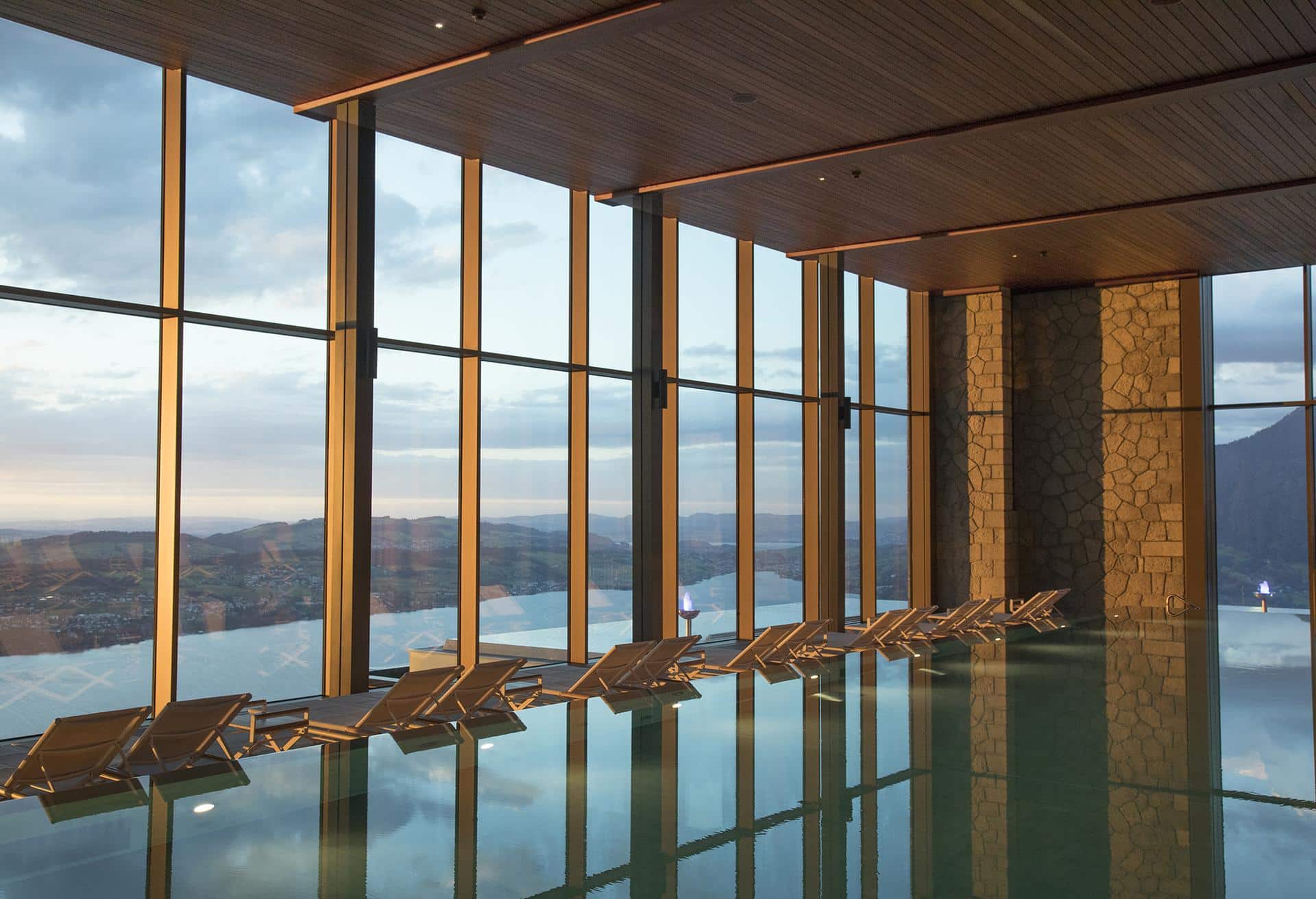 Infinity Pool at Burgenstock Hotel and Alpine Spa