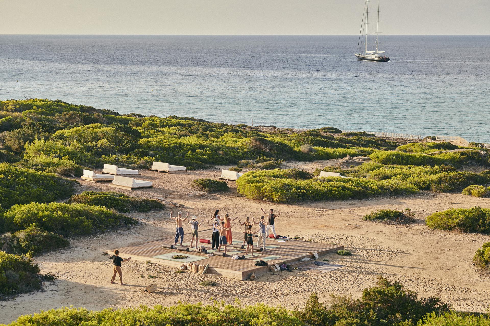 Outdoor Fitness Deck at Teranka Formentera